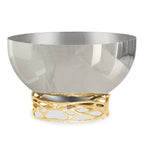 وعاء تقديم دائري من الفولاذ المقاوم للصدأ مقاس 20 سم