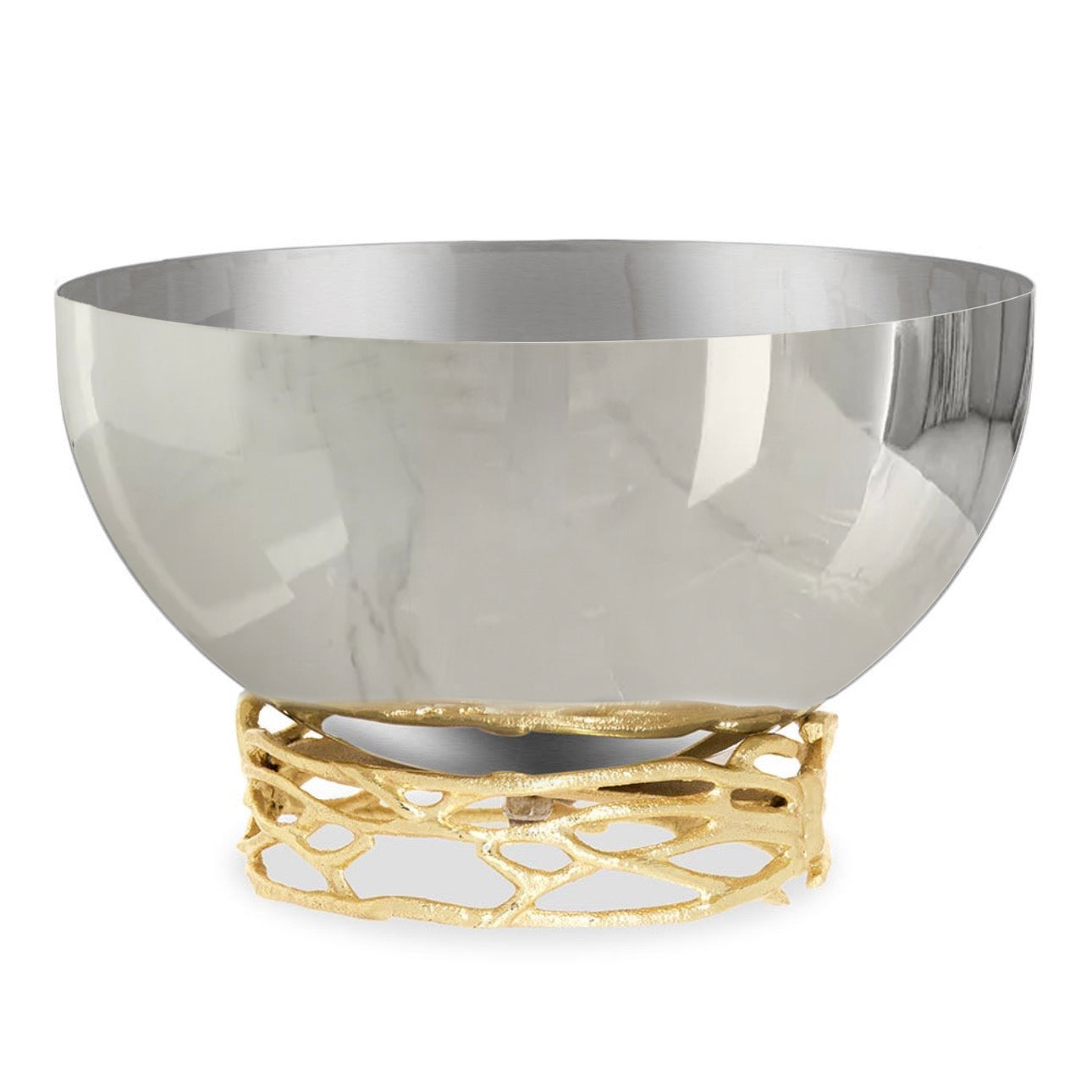 وعاء تقديم دائري من الفولاذ المقاوم للصدأ مقاس 20 سم