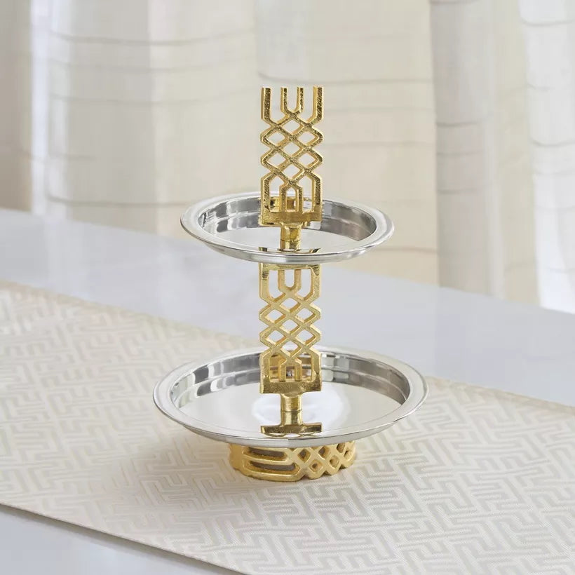 حامل تقديم من مستويين من مجموعة إليجانس، 25×32 سم