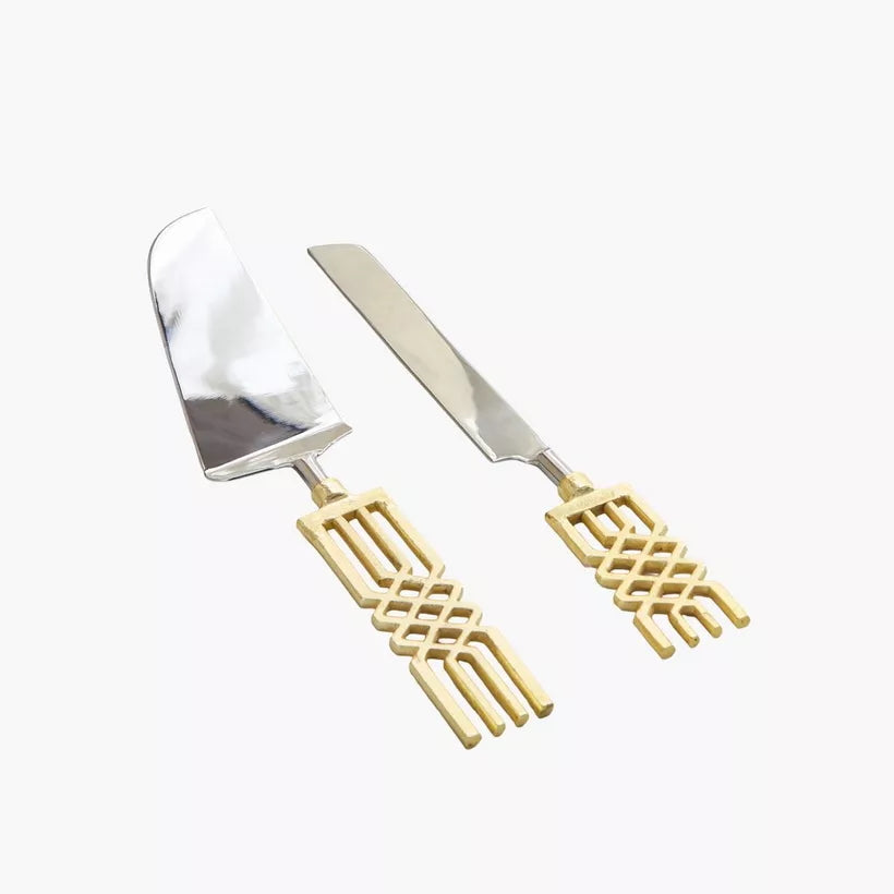 مجموعة تقديم الكيك والسكاكين من مجموعة إليجانس