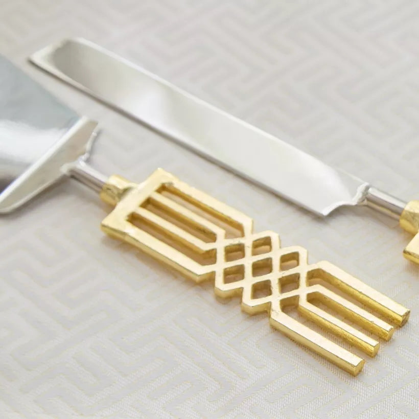 مجموعة تقديم الكيك والسكاكين من مجموعة إليجانس