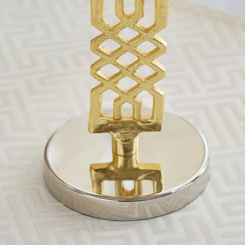 طبق تقديم ذو قاعدة من مجموعة إليجانس، مقاس 16×16×15 سم