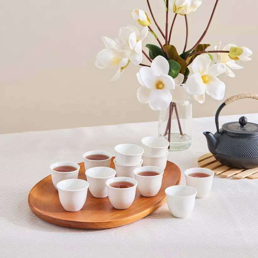 The Blanca Porcelain Arabic Coffee Cups set of 6