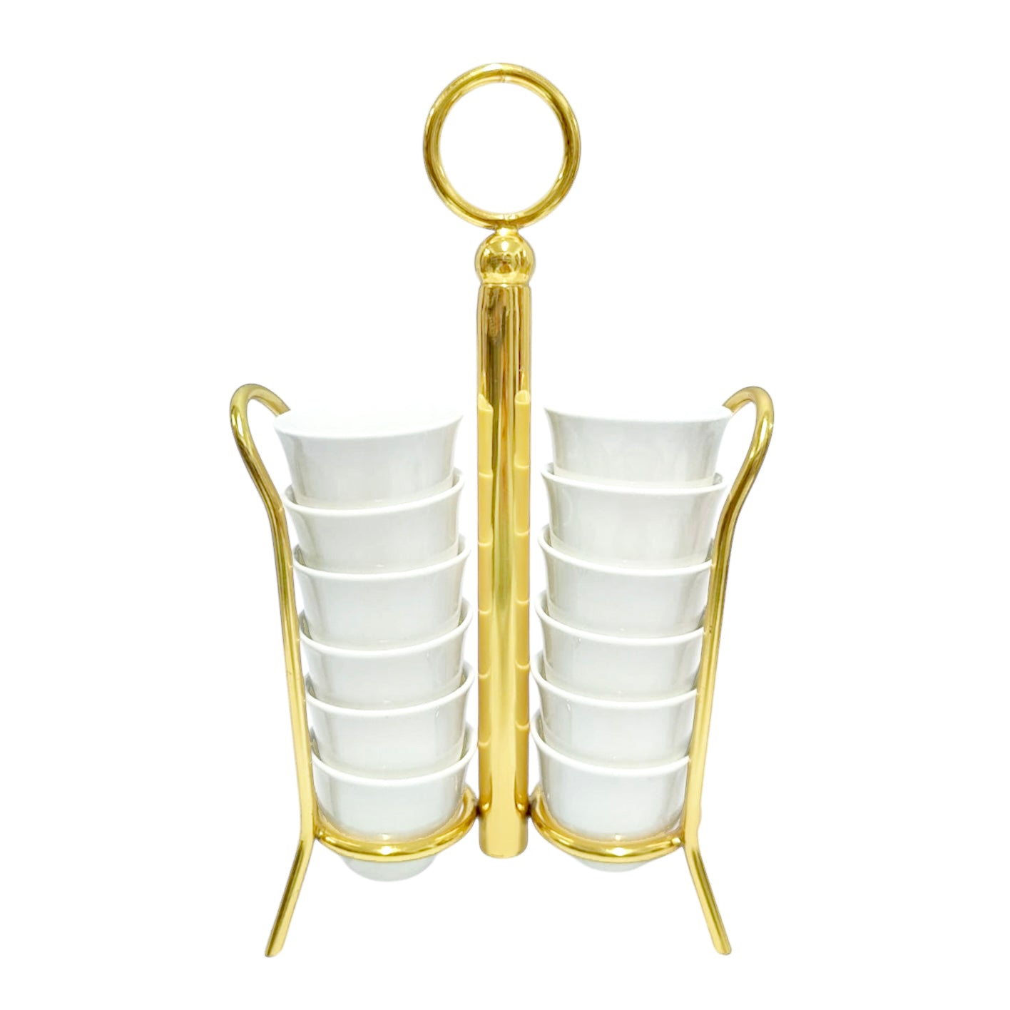 The Circle Cup Holder in Gold (Cups Sold Separately)