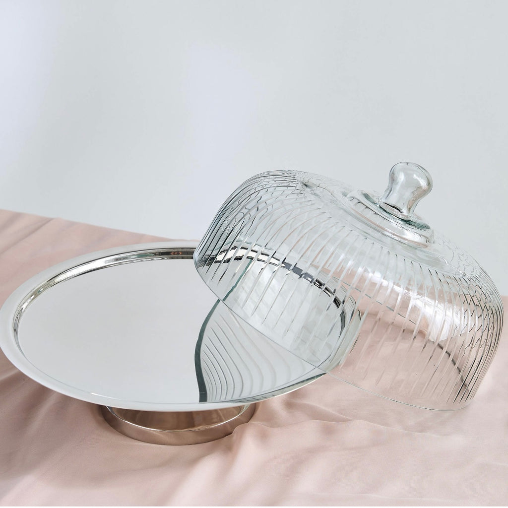 طبق تقديم مغطى من مجموعة ستارلايت، 32 سم