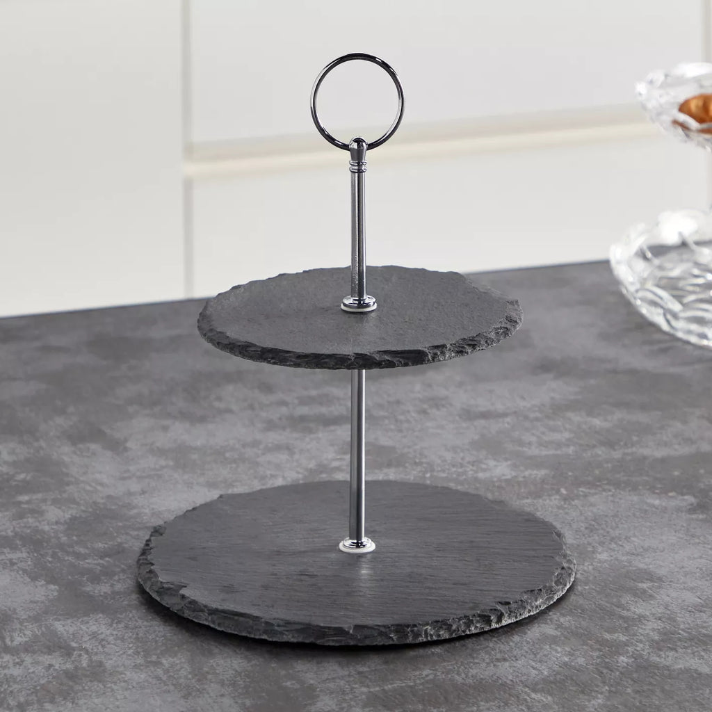 حامل تقديم من طبقتين من ذا سليت، 20 سم