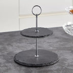 حامل تقديم من طبقتين من ذا سليت، 20 سم