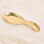 مسند الملعقة من الفولاذ المقاوم للصدأ باللون الذهبي