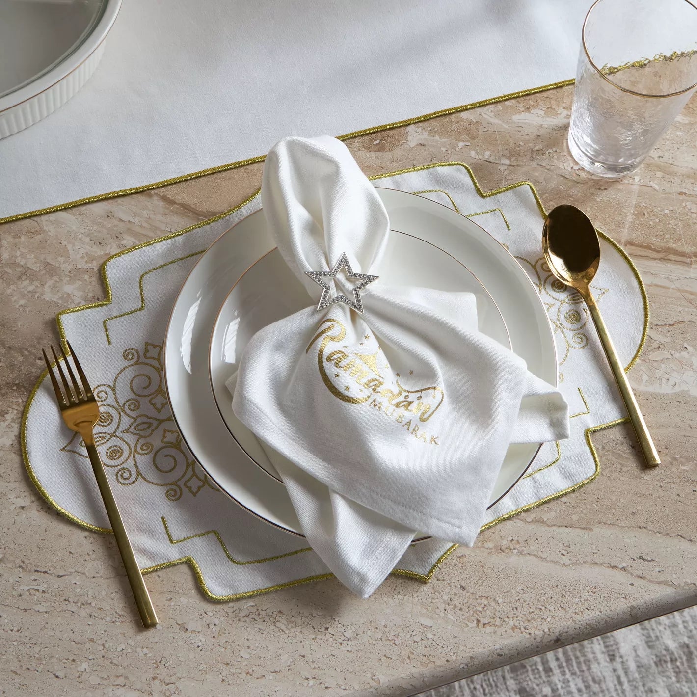 The Star Silver Napkin Rings Set of 4