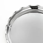 صينية الموجة باللون الفضي