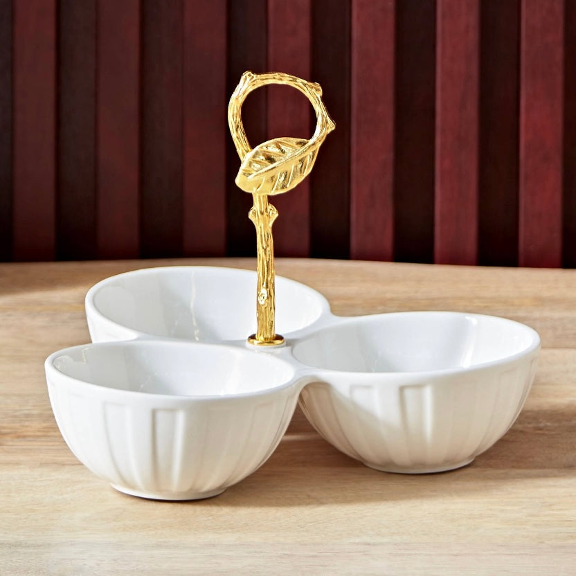 The Leaf Trio Serving bowls 23x23x15 cm