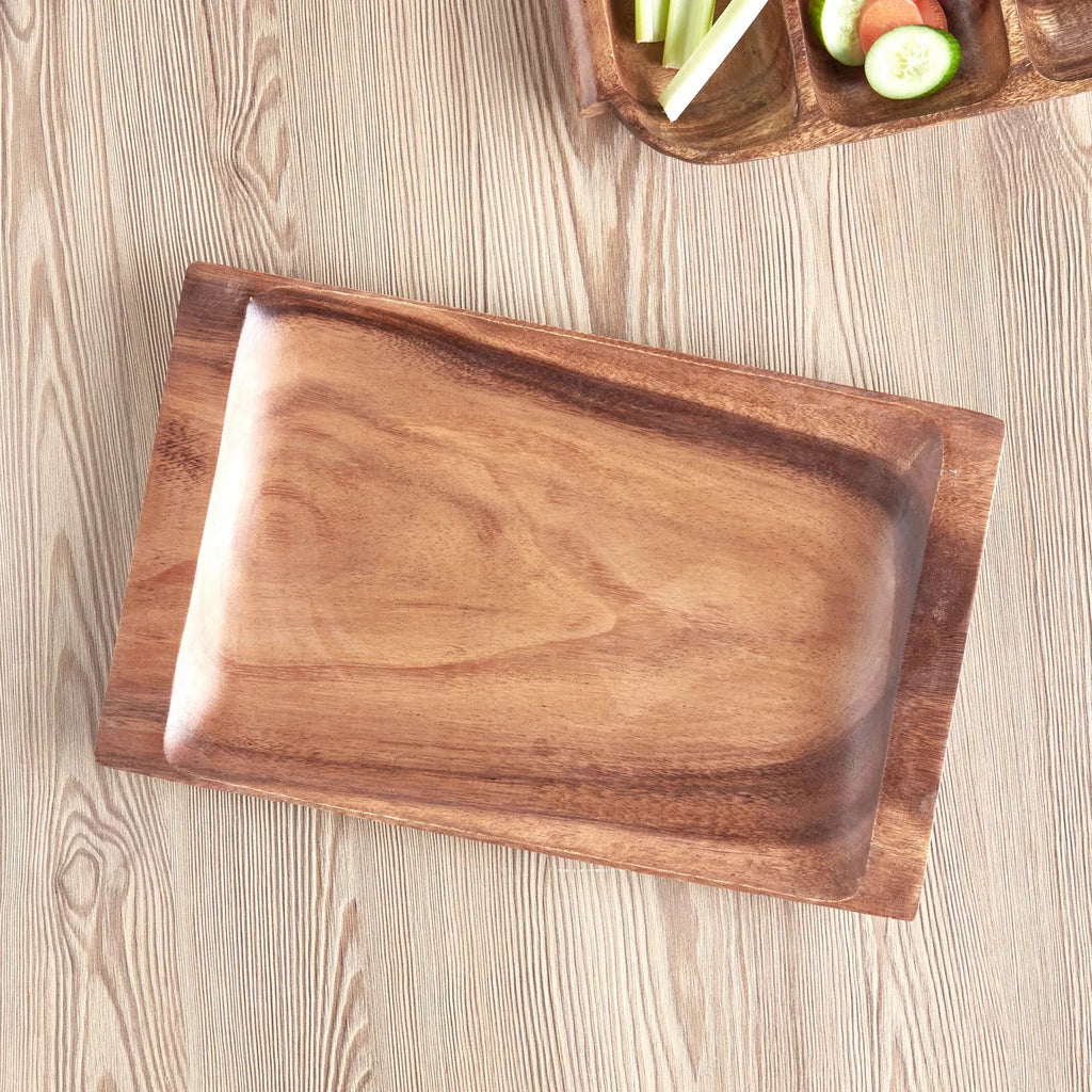 صينية خشب الأكاسيا 24×38 سم