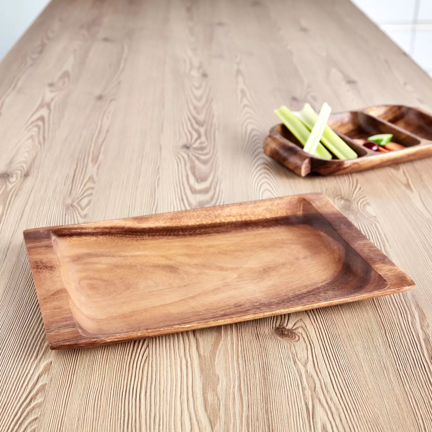 صينية خشب الأكاسيا 24×38 سم